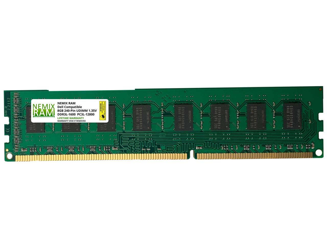 NEMIX RAM 8GB DDR3L-1600 PC3L-12800 Replacement for DELL SNPVR648C/8G  A8733212