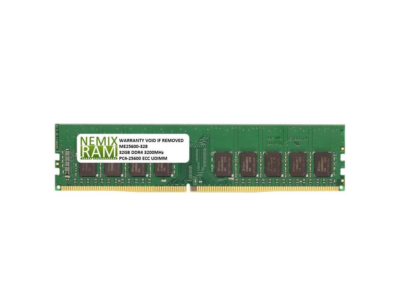 NEMIX RAM 32GB DDR4-3200 PC4-25600 2Rx8 ECC Unbuffered Memory - Newegg.ca