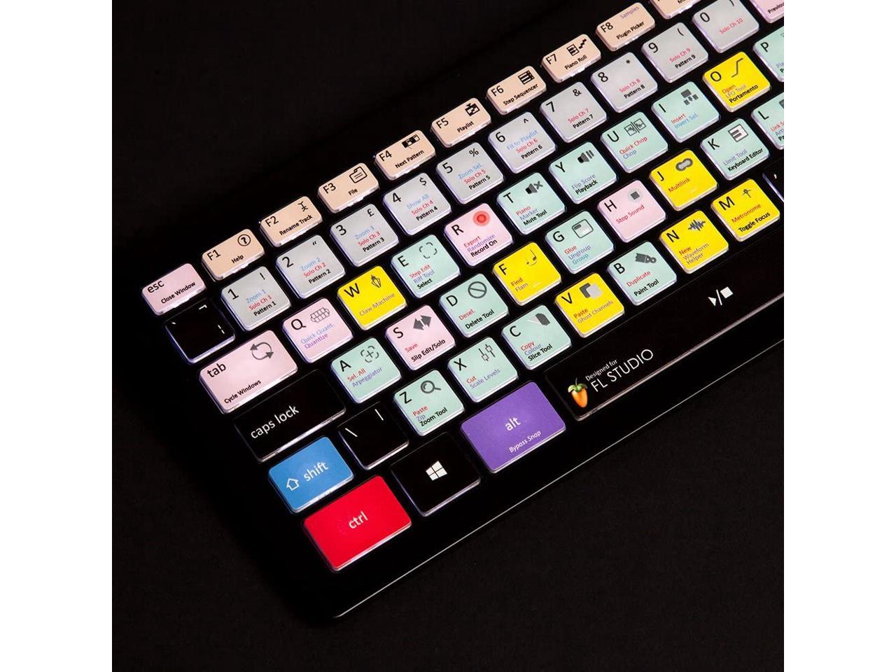 FL Studio Backlit Keyboard for PC - Edit Faster in FL Studio (Formally Fruity  Loops) - Genuine Editors Keys Keyboard 