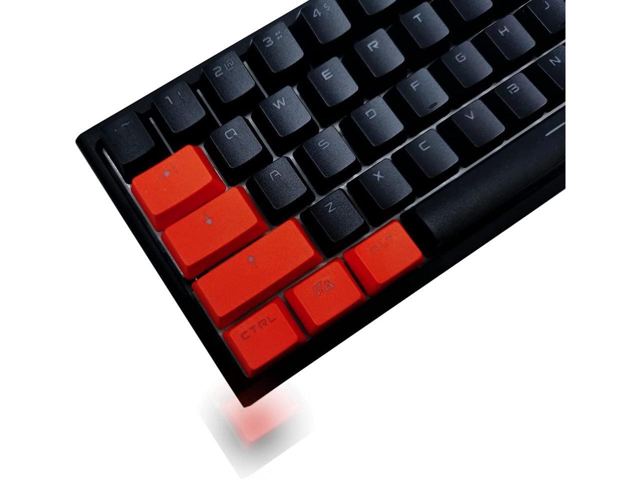 Double Shot Keycap Set for Chery MX Mechanical Keyboard 104Key White-Orange 