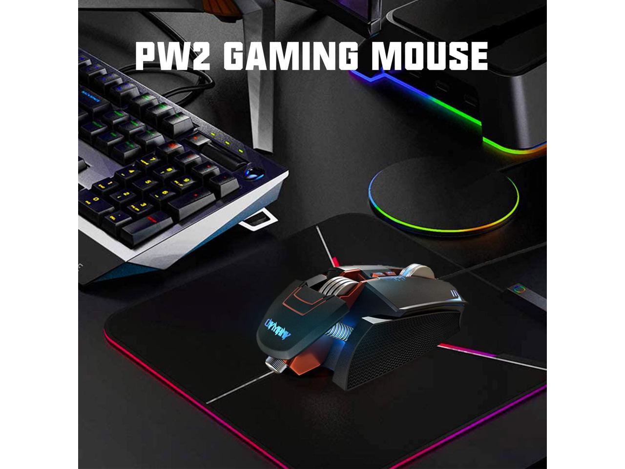 cnymany gaming mouse wired