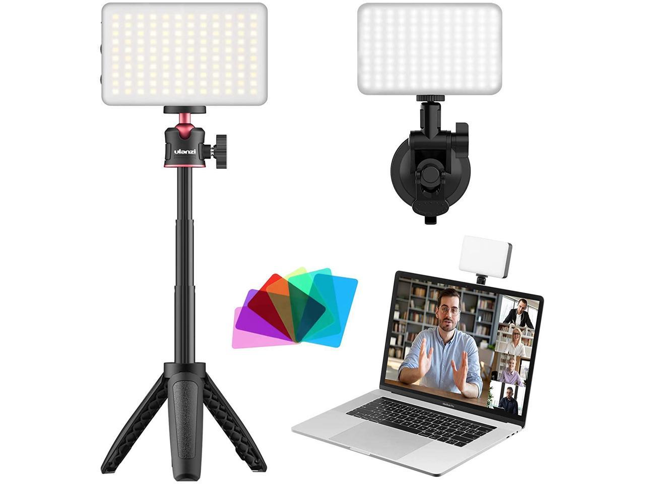 Laptop Video Conference Lighting for Remote Working Zoom Call Self Broadcasting,Online Meeting Photography Video Light with Tripod & Suction Cup ULNAZI Computer Light for Video Conferencing 