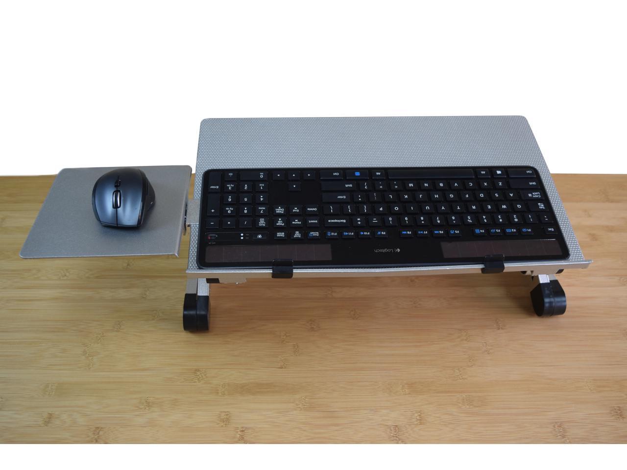 WorkEZ Keyboard and Mouse Tray ergonomic ondesk riser stand adjustable