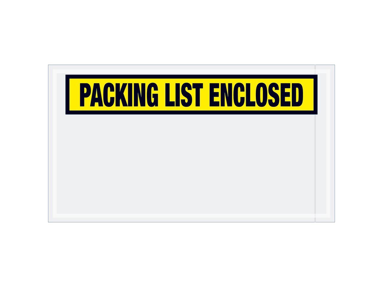 Red 1000/Case 4 1/2 x 6 Red Packing List Enclosed Envelopes