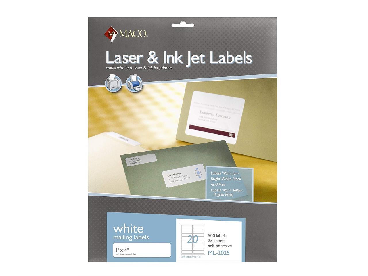 Maco Laser And Inkjet Labels Template