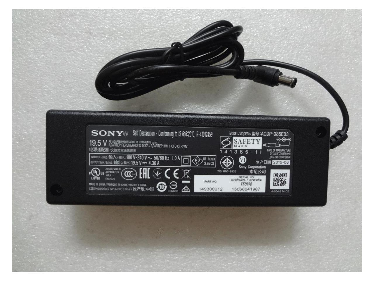 Genuine Sony LCD TV KDL-48W585 48W600B 85W AC Adapter Power Supply ACDP-085E02 