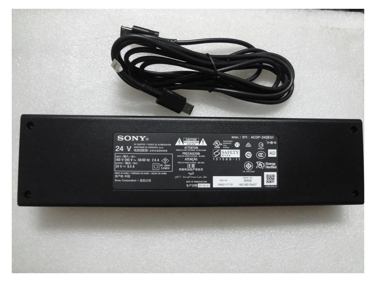 Slim Genuine SONY TV 240W 24V 9.4A ACDP240E01+TV connecting cable