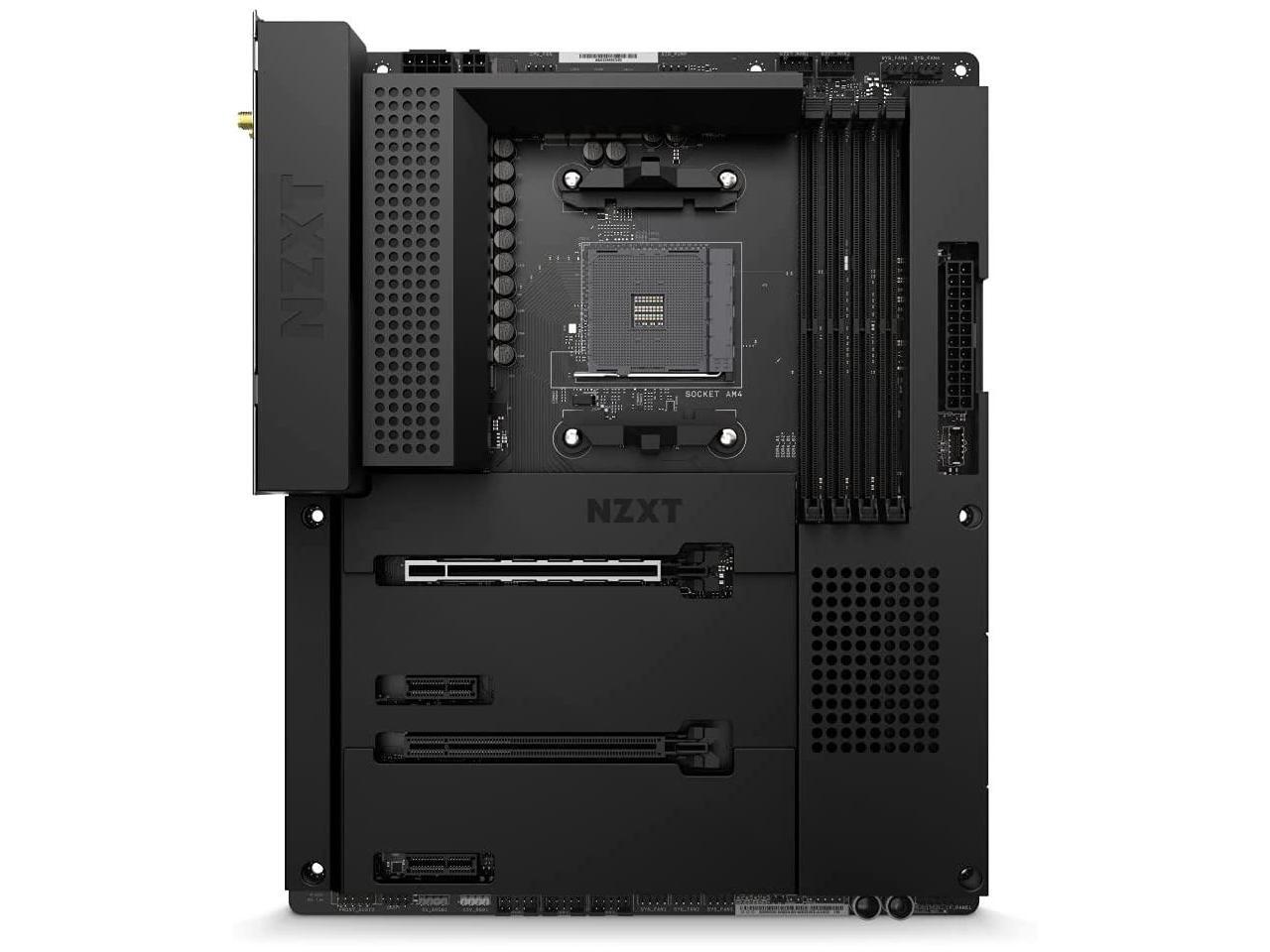 Refurbished NZXT B550 Black AMD Socket B550 AM4 ATX M.2 Desktop Motherboard A