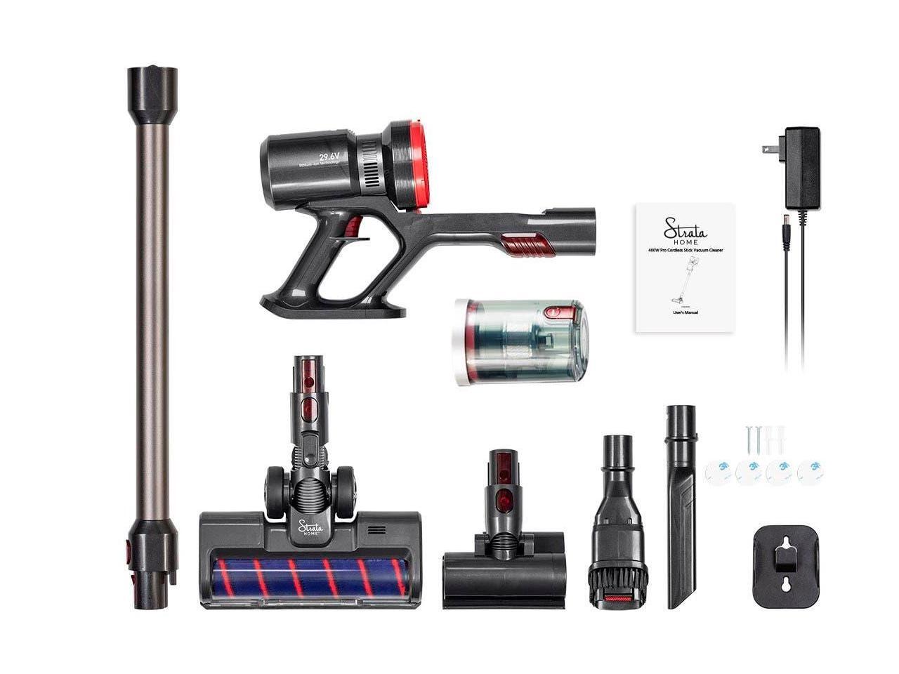 Monoprice Strata Pro Cordless Stick Vacuum Cleaner, 400W Power, 3 Power