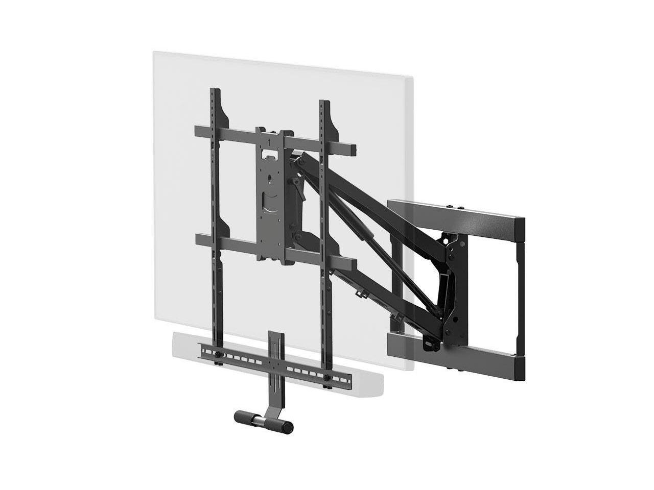 Monoprice Above Fireplace PullDown FullMotion Articulating TV Wall