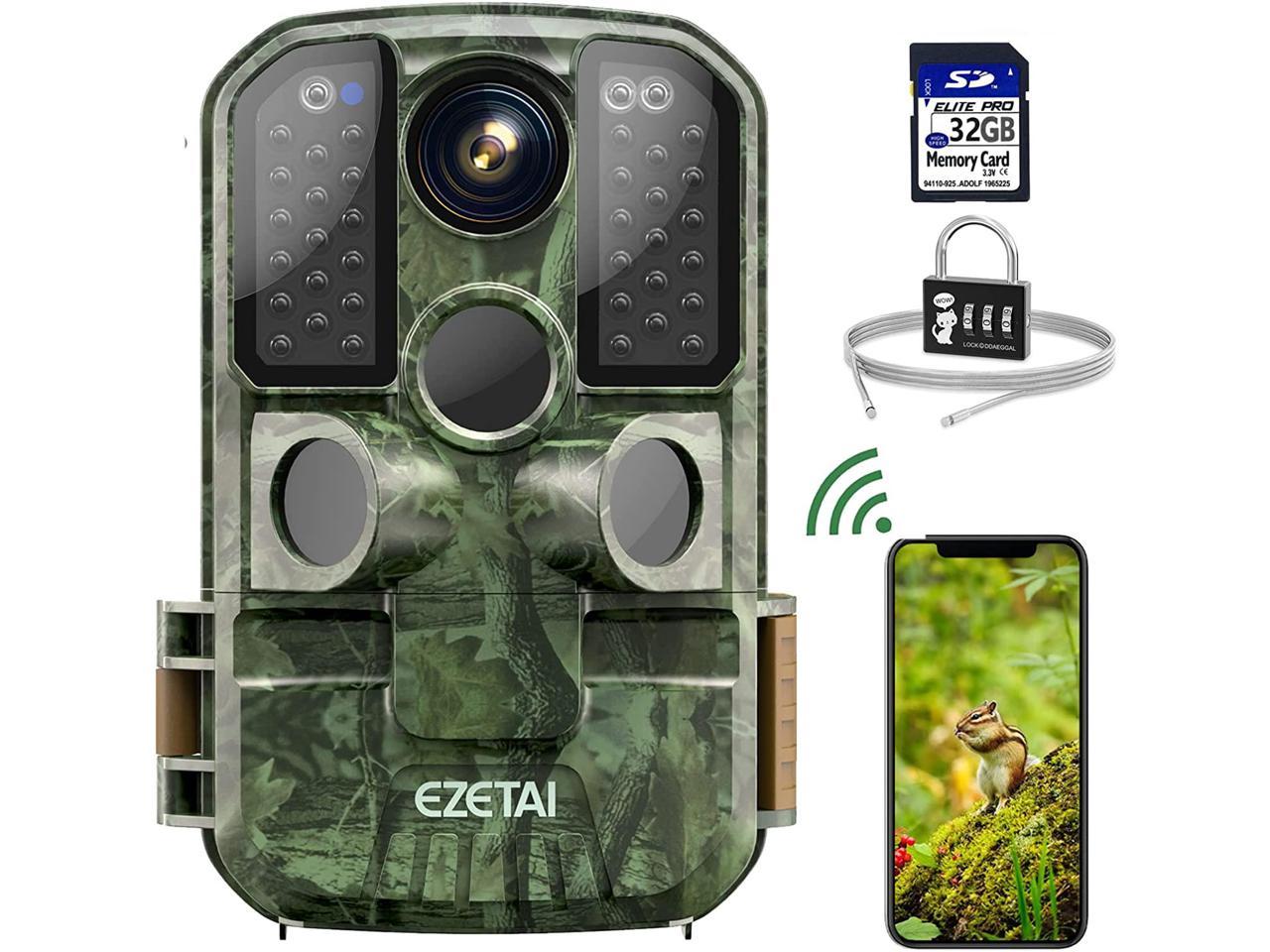 Alpha Cam No Glow Dual Lens Hunting Trail Camera 30MP 1080p 30fps IP67 Waterp... 