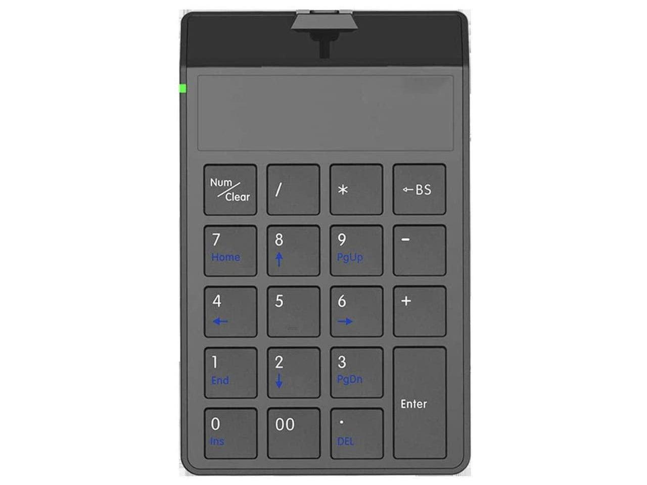 Notebook Keyboards for Laptop XUBIAODIAN Numeric Keypad 19 Keys Portable Numpad with 2.4G USB Receiver Number Pad,Used for Accounting and Data Input Desktop PC 