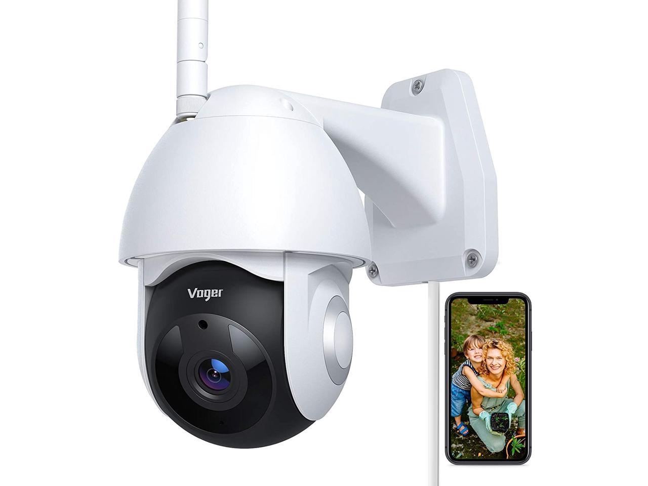 Security Camera Outdoor, Voger 360° View WiFi Home 
