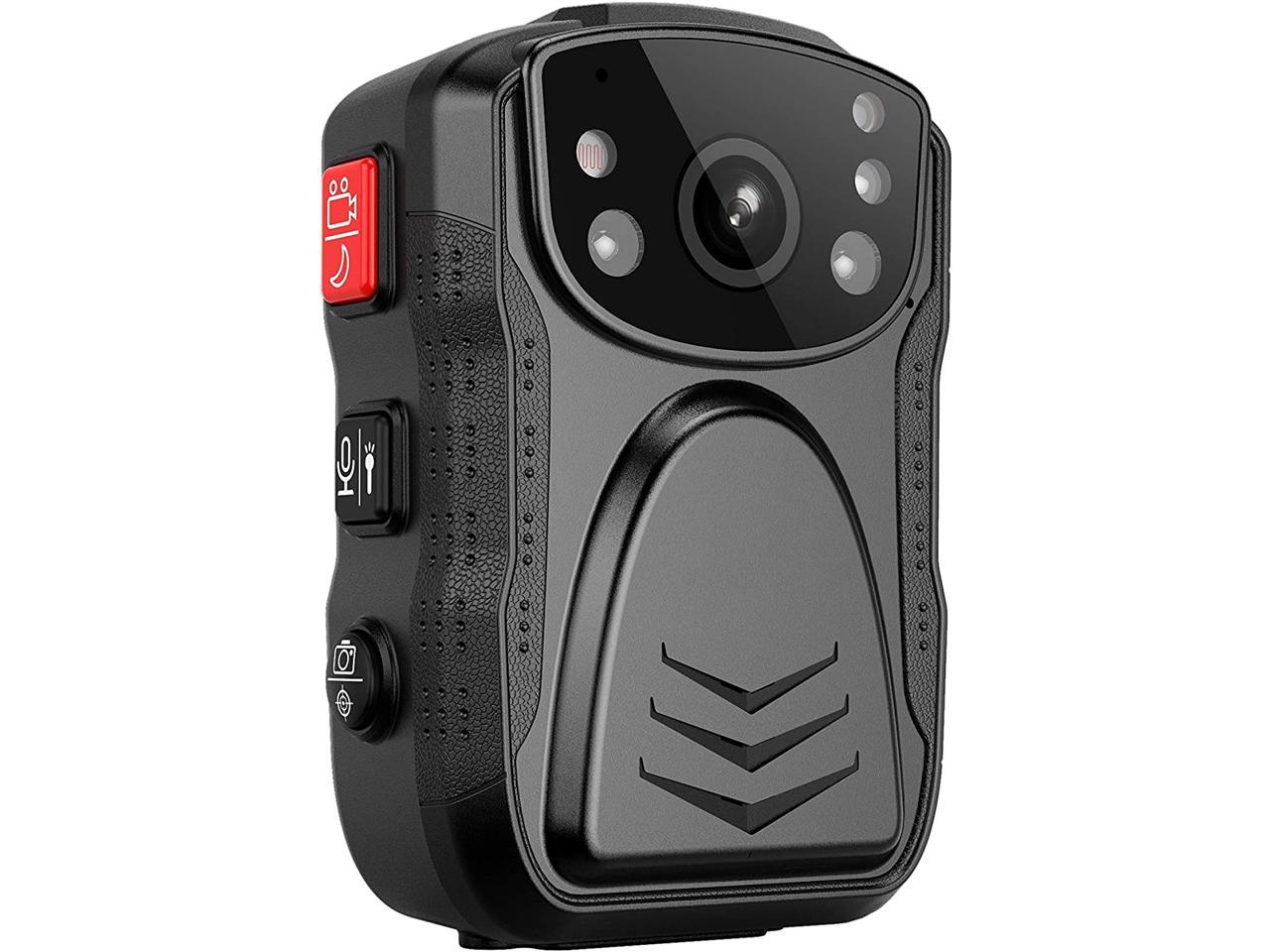 Waterproof Body Worn Camera with Compact Design Shockproof OmniMaster 1296P UHD Body Camera with Audio 2 Inch Display Build-in 64GB Night Vision 