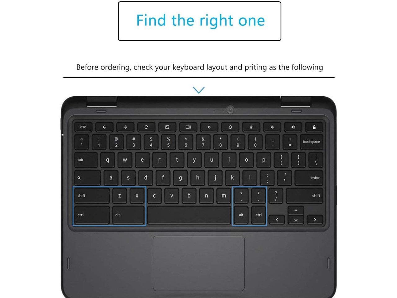 Keyboard Cover Skin for Dell Chromebook 3120 Dell Chromebook 3100