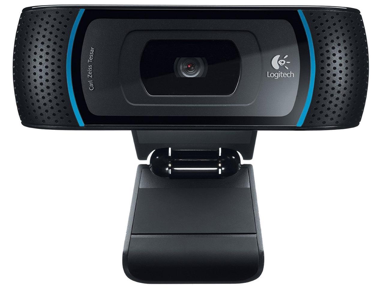 Logitech B910 HD 720p/1080p Webcam - 10MP Still Pics, Carl Zeiss ...