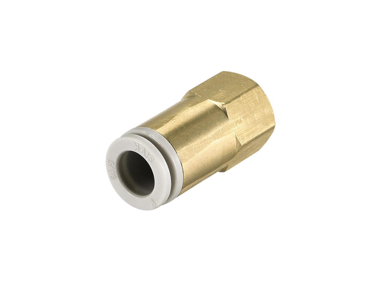 Push to Connect Tube Mount Adapter 8mm Tube OD X 1/8 NPT Female Straight Pneumatic Connector Pipe Connection 
