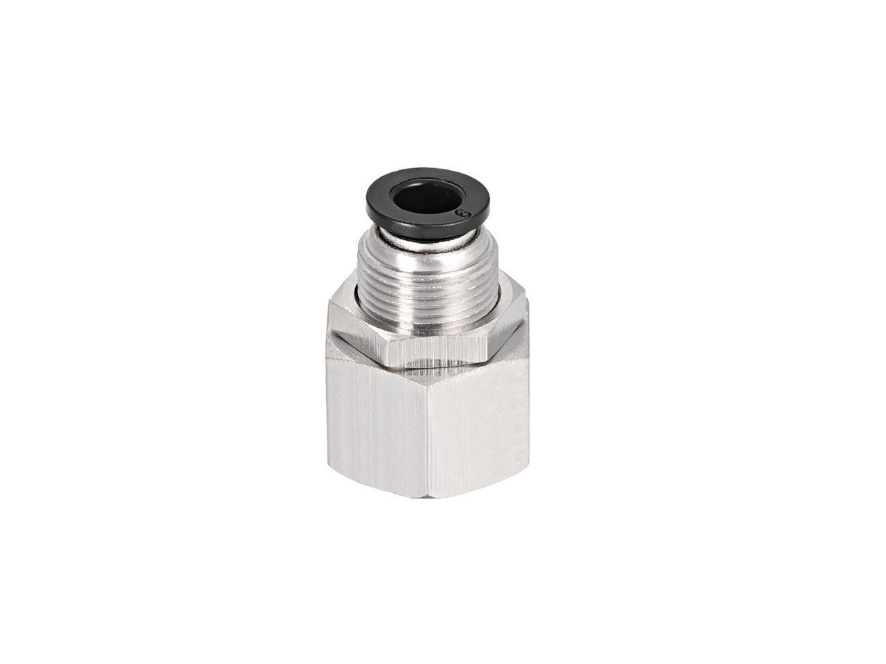 Bulkhead Union Air Fittings 2pcs Details about   6mm Tube to 3/8 BSPT Push Lock Fitting 