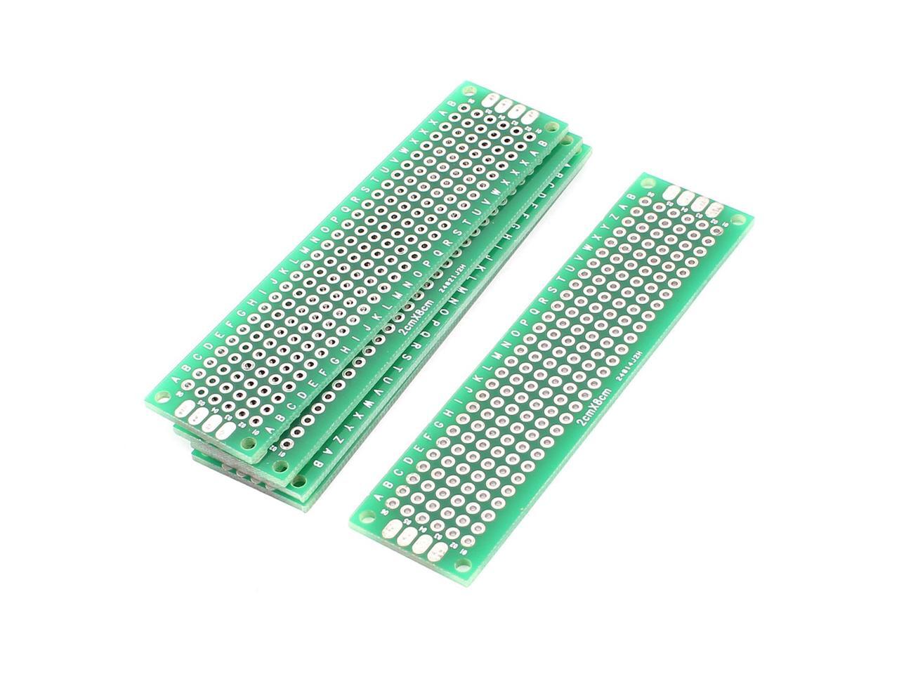 2cm X 8cm Electronic Diy Prototype Paper Double Side Pcb Universal Board 5pcs Newegg Com
