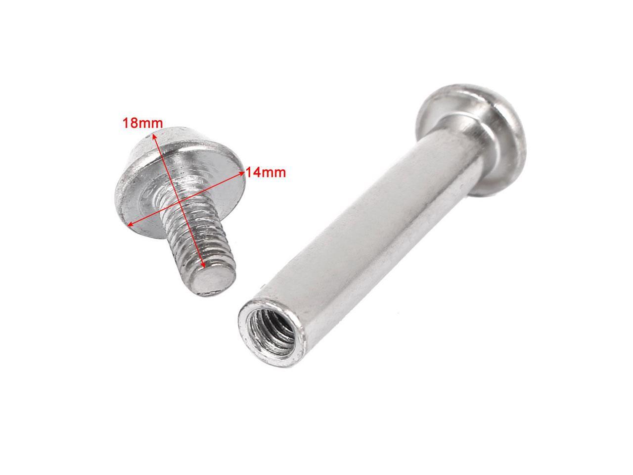 8mmx42mm Hex Socket Cap Head Screw Bolt Sleeve Barrel Connector Nut