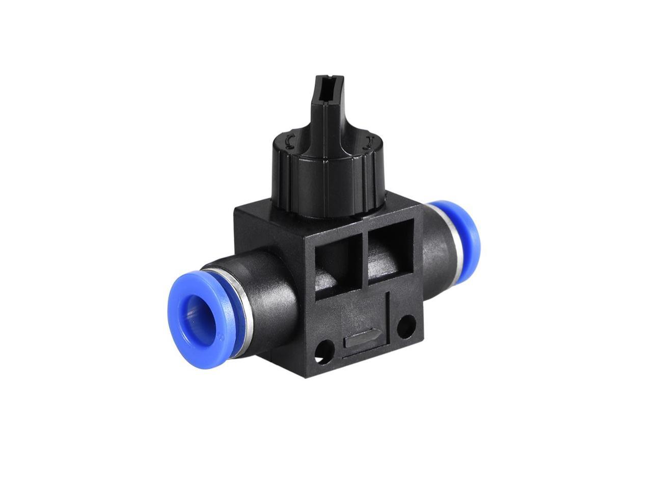 Avanty Air Flow Control Valve with Push-to-Connect Fitting Pack of 5 in-Line Speed Controller Union Straight 6mm OD x 6mm OD 