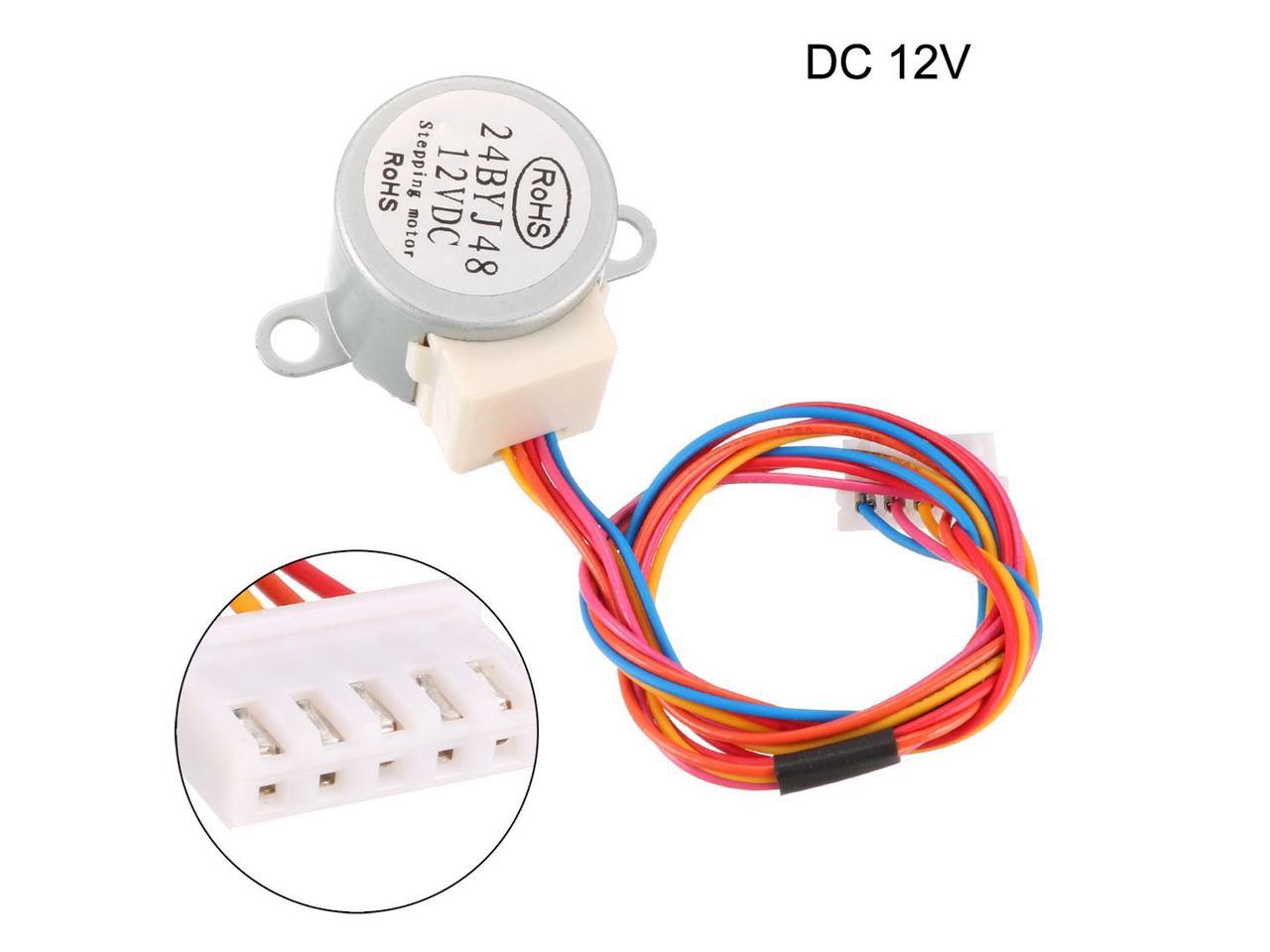 2Pcs 2-phase 4-wire 5*7mm stepper motor micro DC3V-5V motor with Long screw Hot 