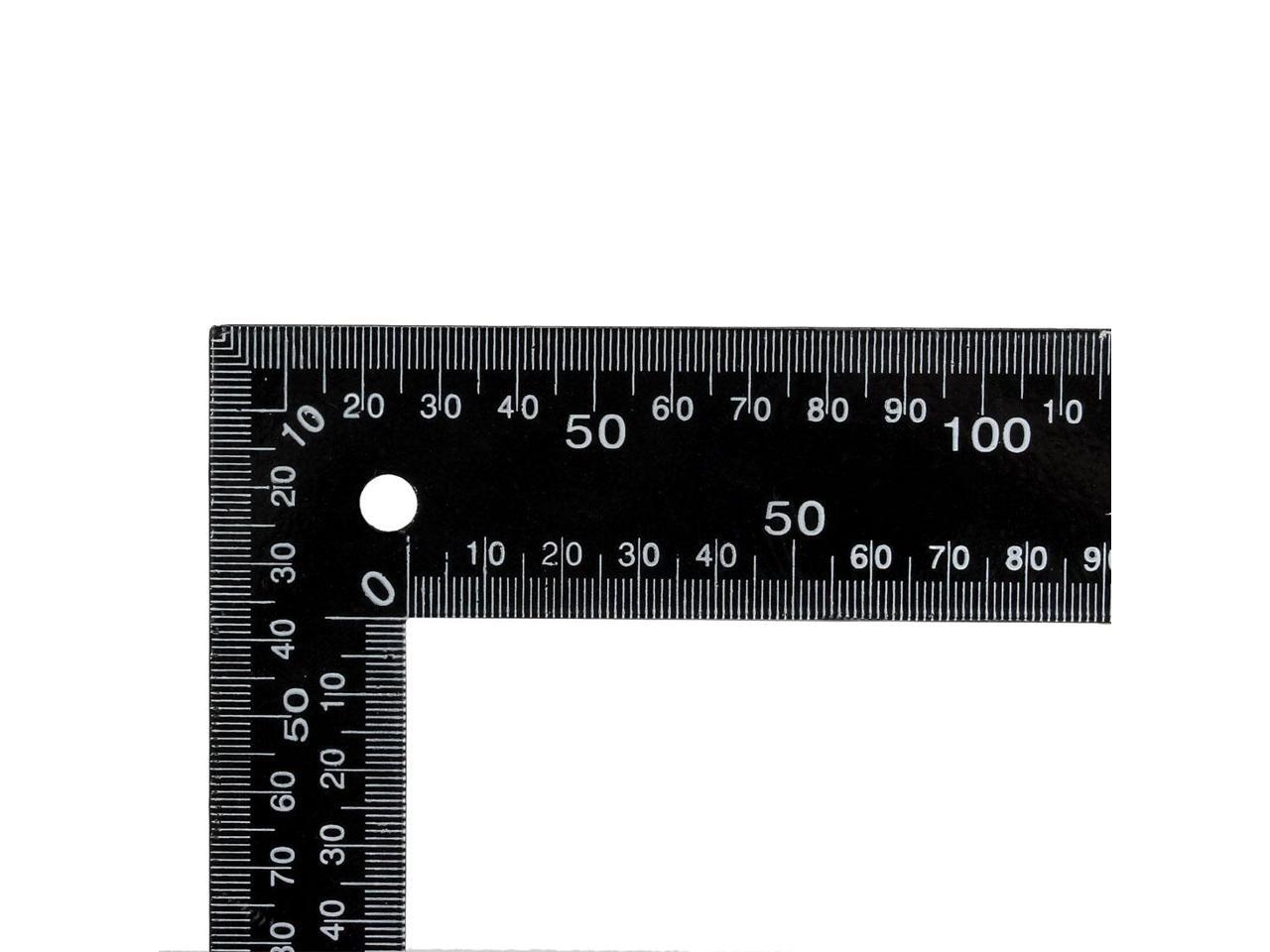 l square 200x300mm8x12 inch metric double scale high