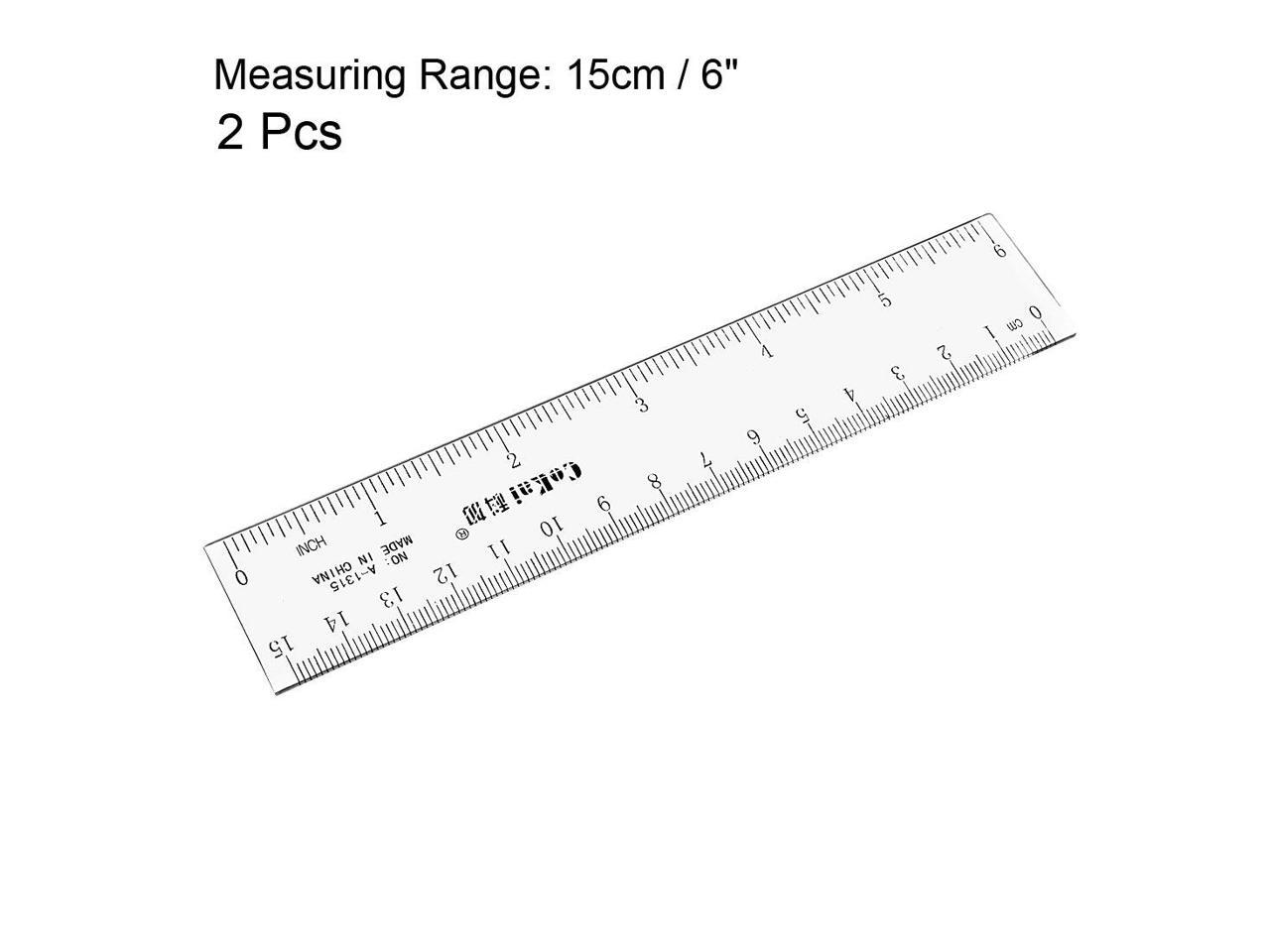 Details about   Straight Ruler Measuring Tool 15cm 6 Inch Metric Inch Plastic for Office