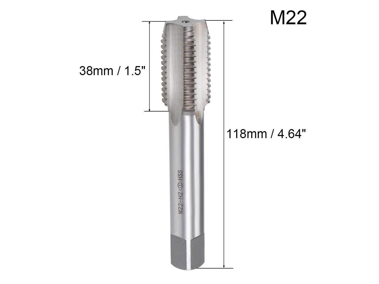 Metric Machine Tap M22 Thread 2.5 Pitch 4 Straight Flutes High Speed ...