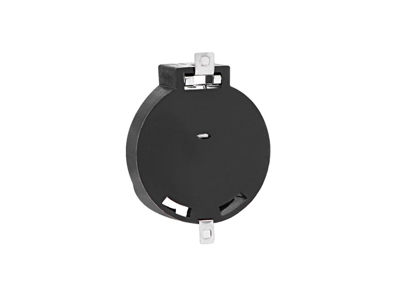 4 Pcs CR2450 Horizontal Coin Button Battery Holder Black Container Case