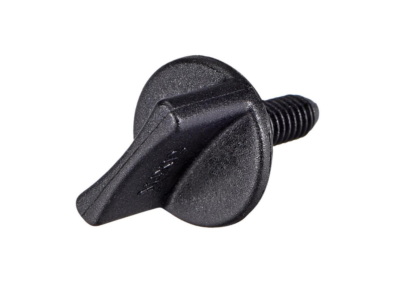 M4 x 12mm Thumb Screw Bolt with T Nut Hand Driven Spade Nylon Plastic