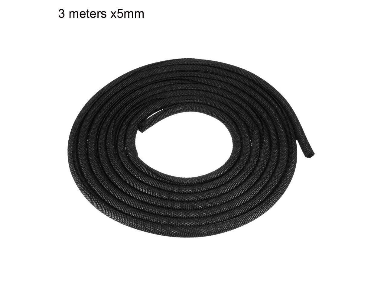 Cord Protector 5mm 6 Meter Self Closing Cable Sleeve Management Organizer PET