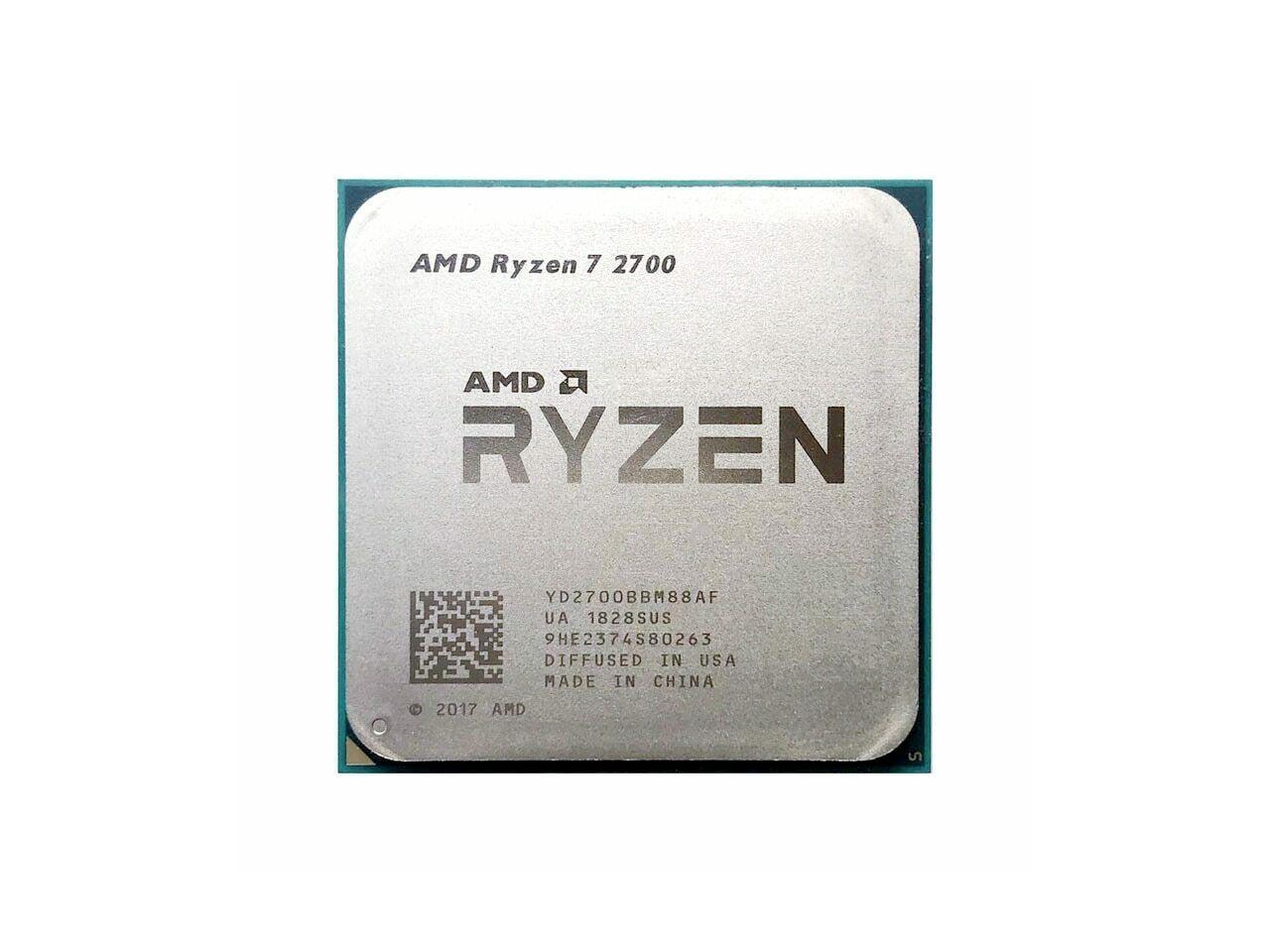 AMD RYZEN 7 2700 8-Core 3.2 GHz (4.1 GHz Max Boost) Socket AM4 65W  YD2700BBAFBOX Desktop Processor - OEM