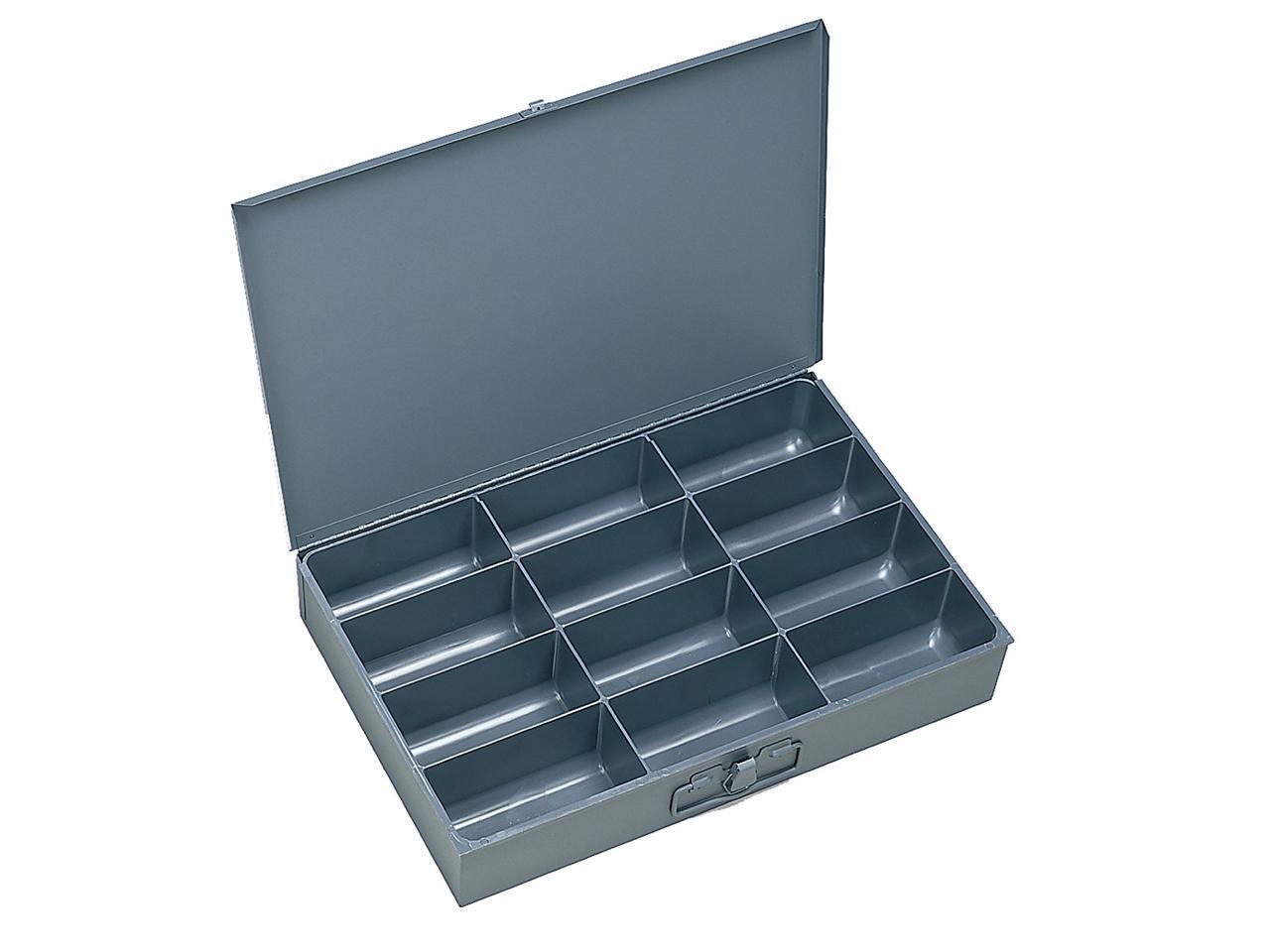 Durham 115 95 Gray Cold Rolled Steel Large Scoop Box 18 Width X 3 Height X 12 Depth 12 Compartment Newegg Com