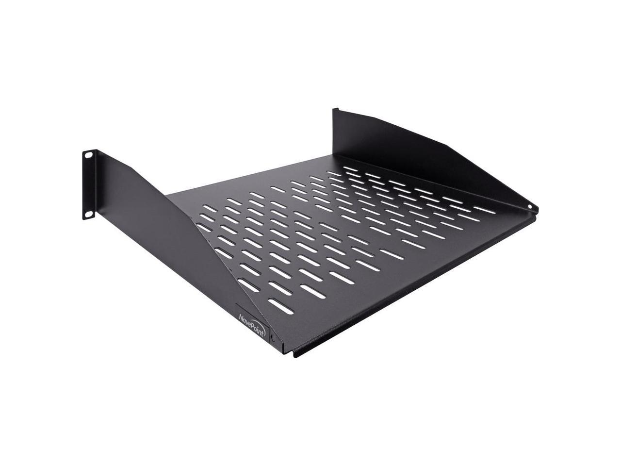 Navepoint 2u 19 Inch Universal Vented Rack Mount Cantilever Server Cabinet Shelf 14 Inches Deep Black Newegg Com