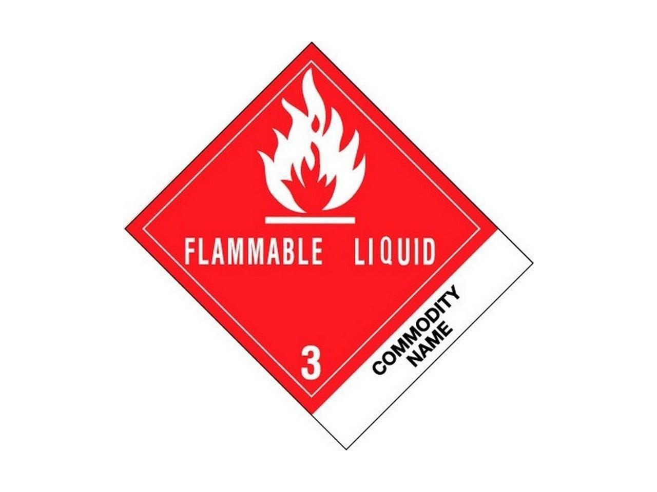 4" x 43/4" Flammable Liquid Extracts, Flavoring, Liquids UN1197