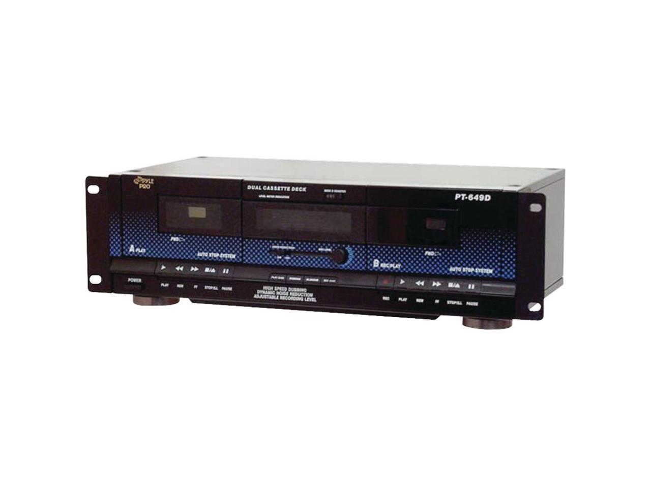 Pyle Home PT649D Dual Cassette Deck