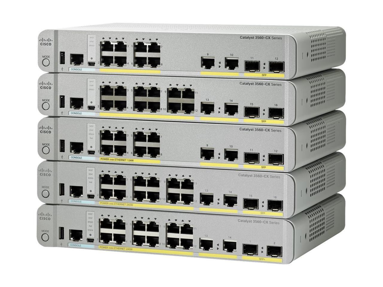 Cisco Catalyst 3560CX12TCS switch 12 ports managed (WS
