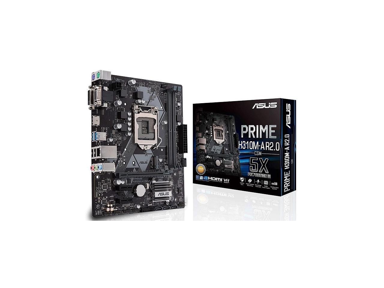 Asus prime h310m какие процессоры поддерживает