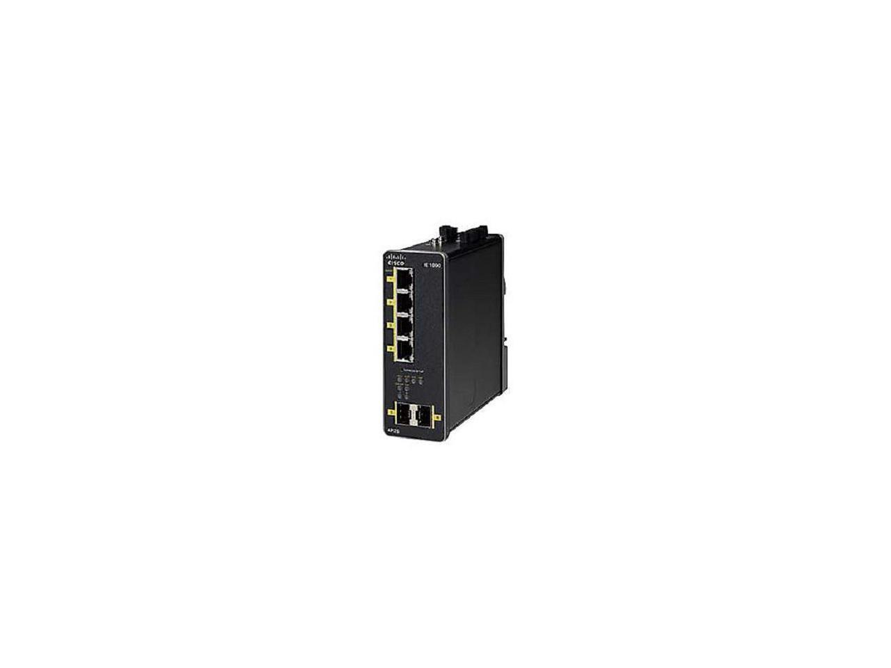 Cisco Industrial 4-Port w/ 2x Uplink L2 Managed Ethernet Switch IE-1000 ...