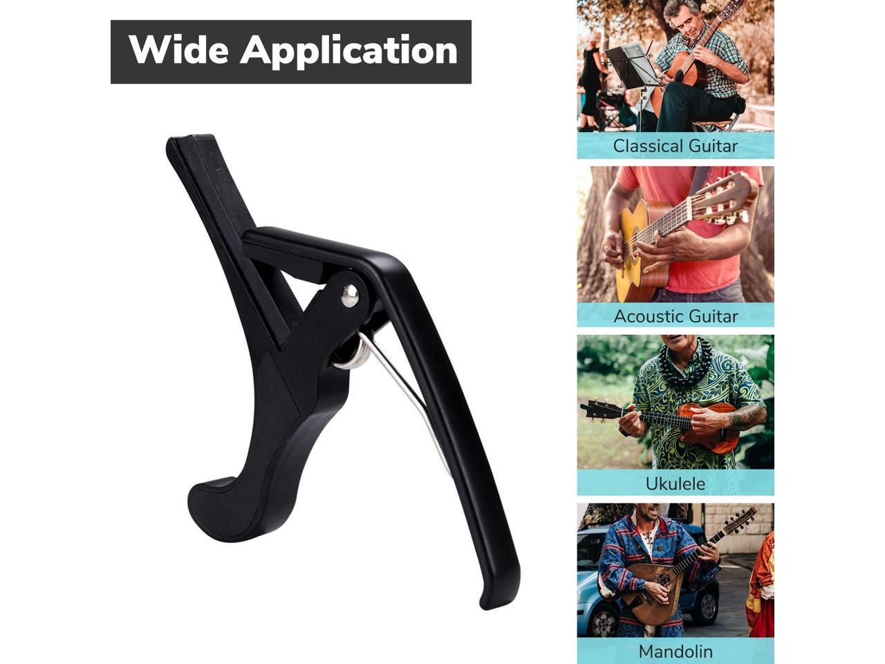 Black Fast Change Clamp Key Trigger Capo For Acoustic Electric Classical Guitar 