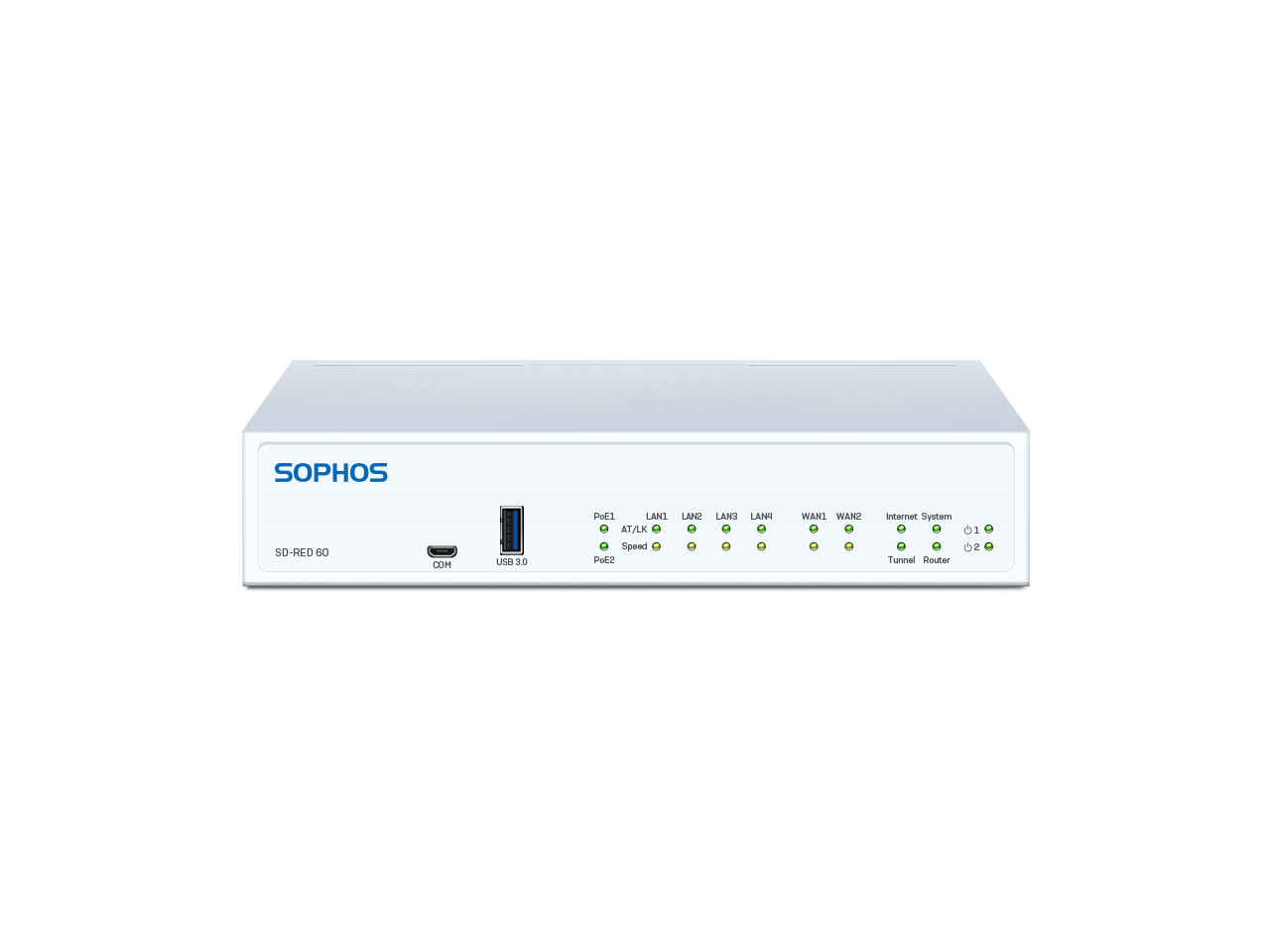 sophos power and disk led blink