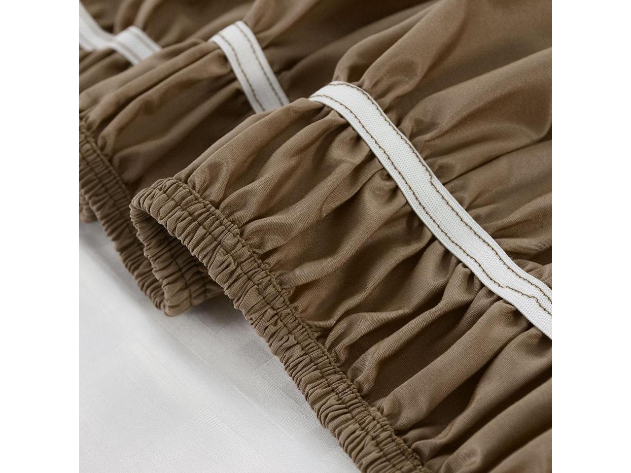 Detachable Bed Skirt Wrap Around Three Fabric Sides ...