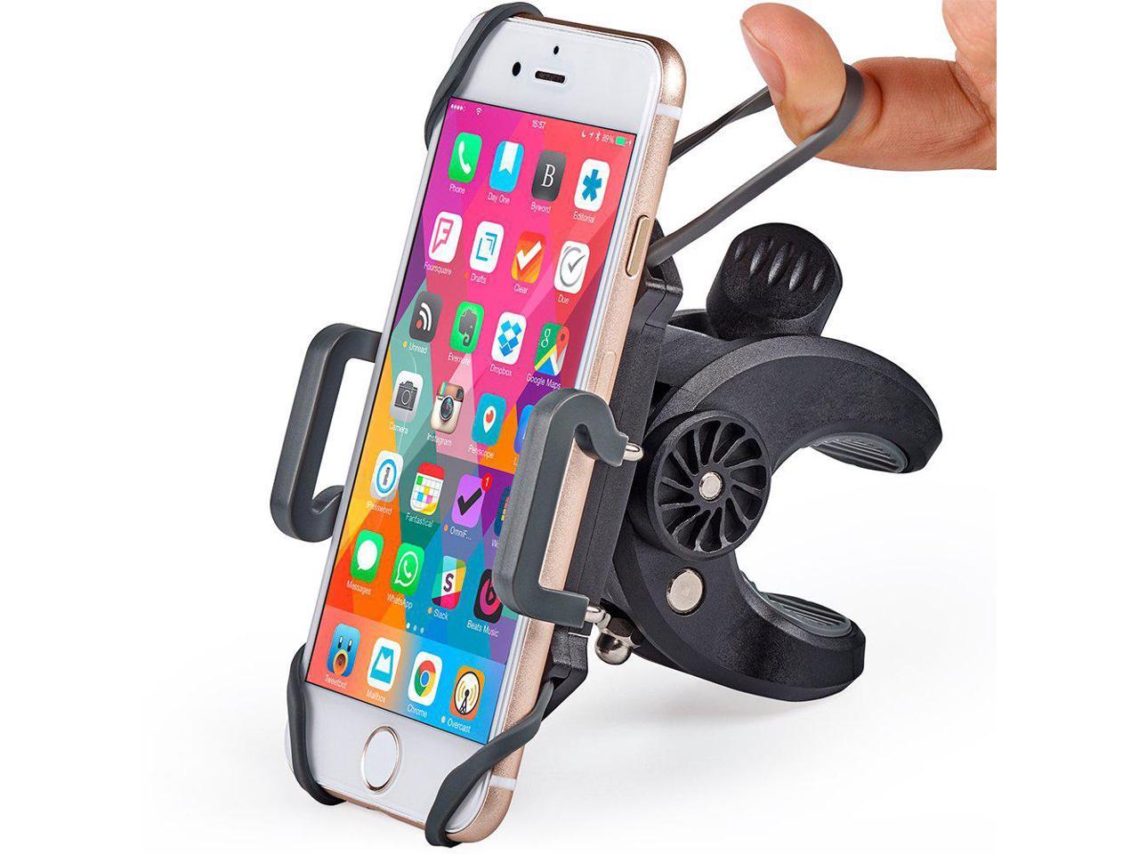Samsung Galaxy or Any Cell Phone Universal Handlebar Holder for ATV +100 to Safeness & Comfort CAW.CAR Accessories 4332951545 Xr, X, 8, 7, 6, Plus/Max Bicycle and Motorbike for iPhone Xs Bike & Motorcycle Phone Mount 