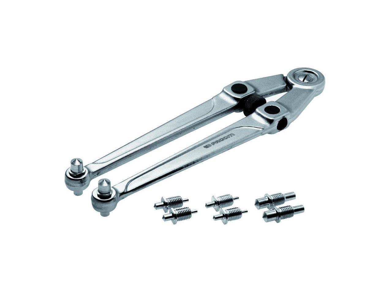 FA117.B Adjustable Pin Spanner Wrench, 93/4 in. L