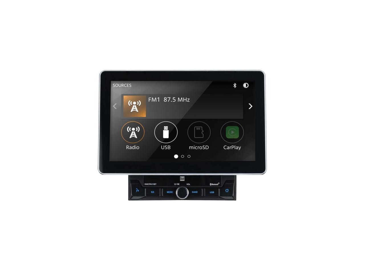 Dual DMCPA11BT 10.1 in. Double Din Mechless Digital Media Receiver with
