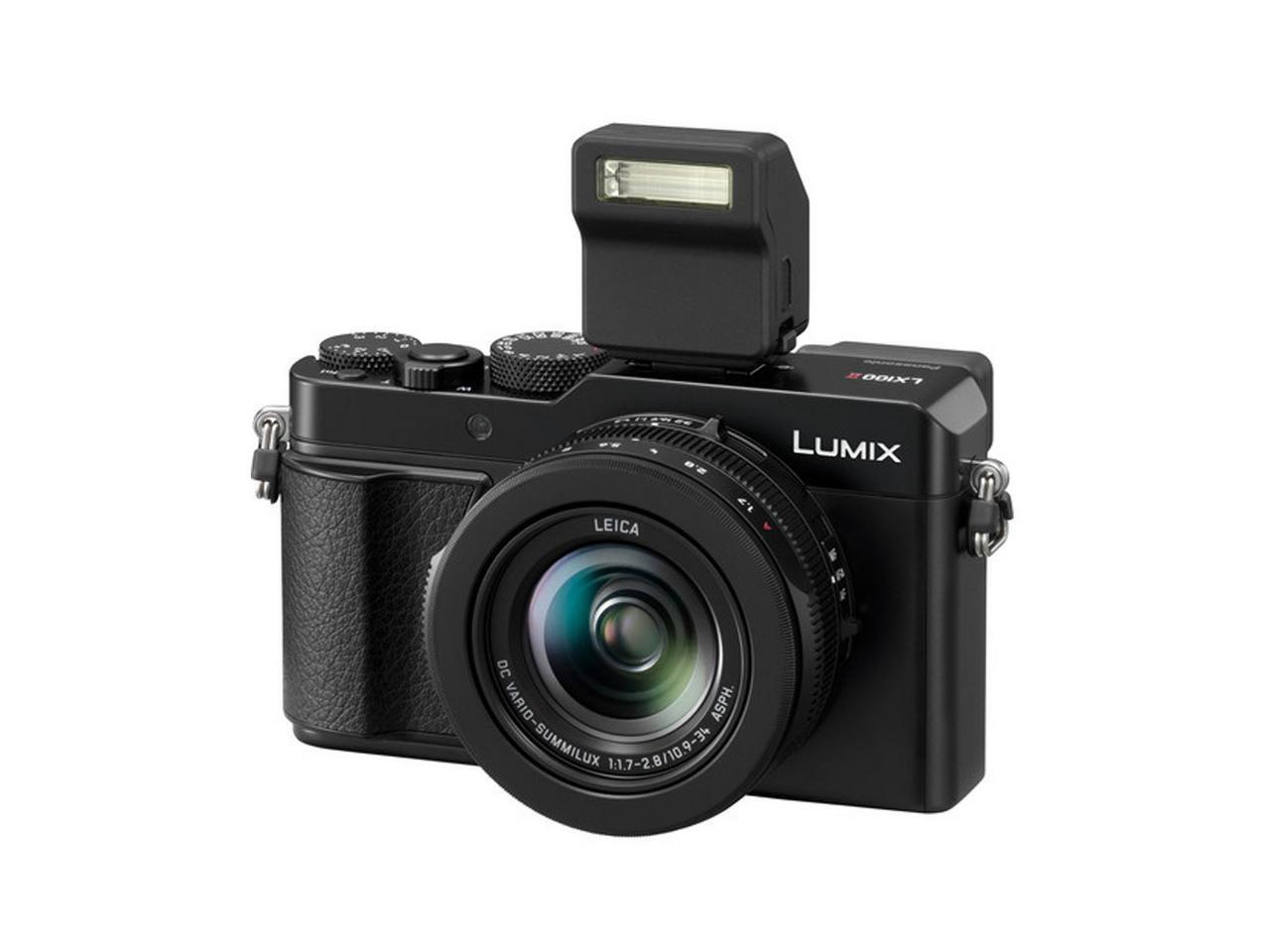 Panasonic LUMIX LX100 II Digital Camera (Black) with 2475mm LEICA DC