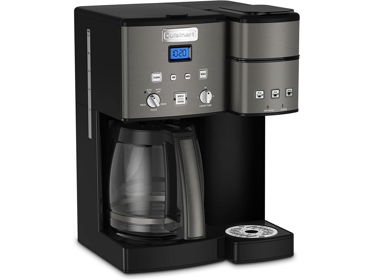 Cuisinart Ss Bks Stainless Coffee Center Cup Coffeemaker And Single Serve Brewer Black