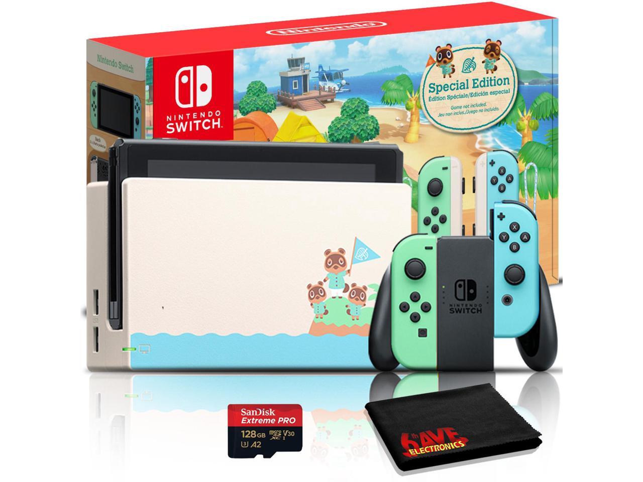 Nintendo Switch Animal Crossing: New Horizons Edition Console + 128GB  microSD - Newegg.com