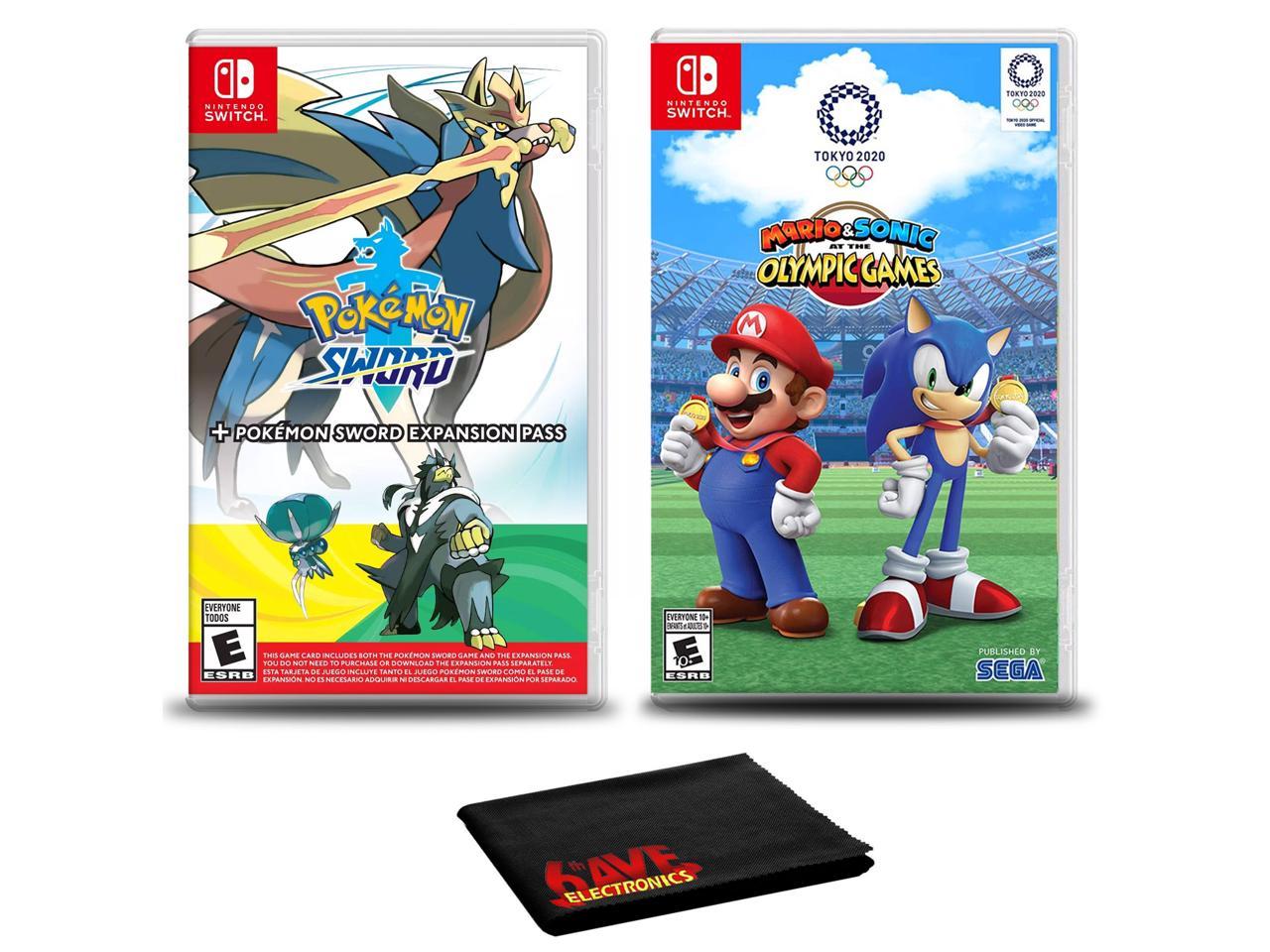 Pokemon Sword Expansion Pass Switch Game Bundle Mario Sonic Olympic Games Newegg Com